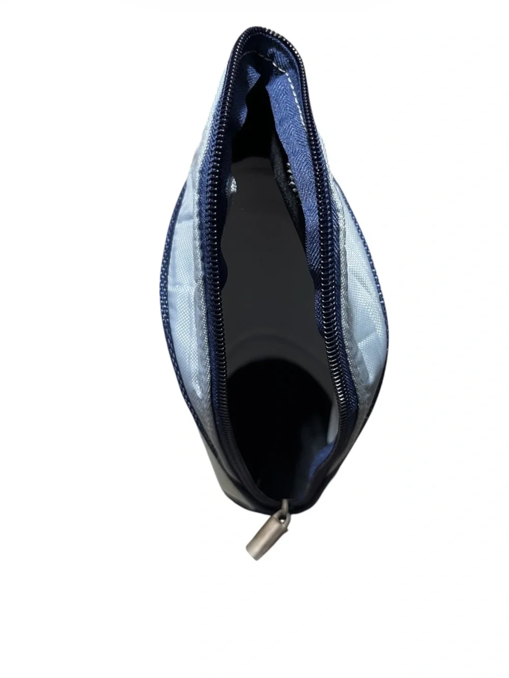 Navy and gray bottle or food container